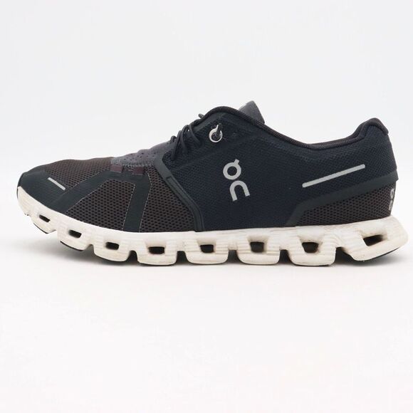 On Cloud 5 Swiss Engineering Womens Sz 10 Black White Running Shoes *No Insoles - Picture 4 of 12